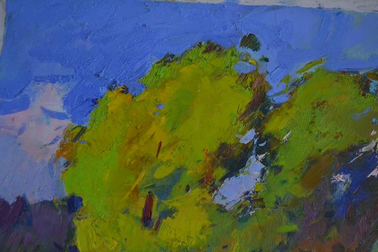 Original Abstract Landscape Painting by Shandor Alexander