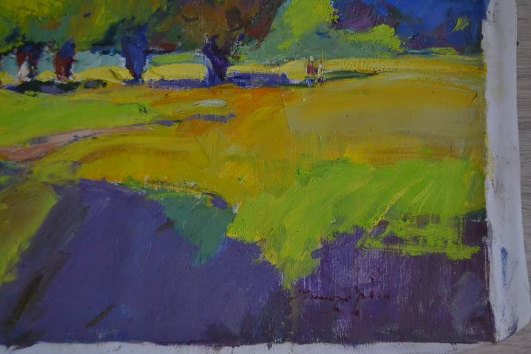 Original Abstract Landscape Painting by Shandor Alexander