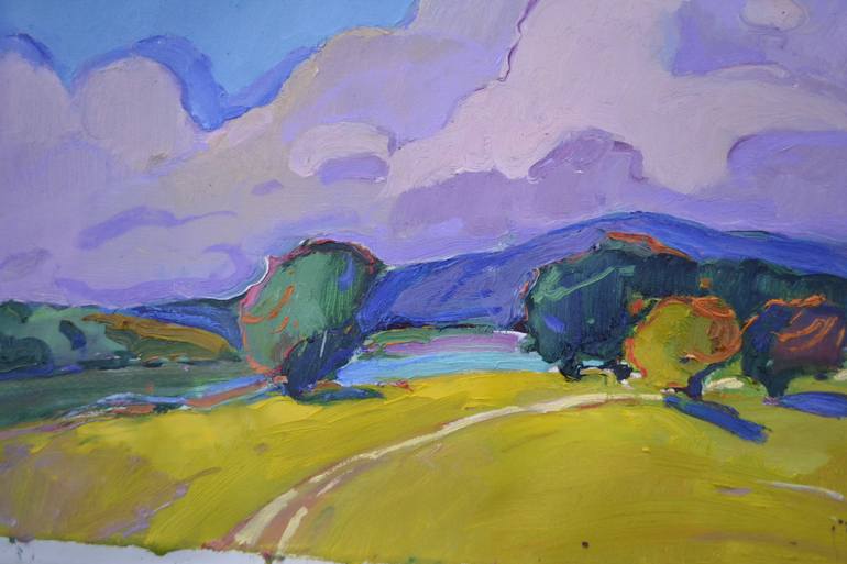Original Impressionism Landscape Painting by Shandor Alexander