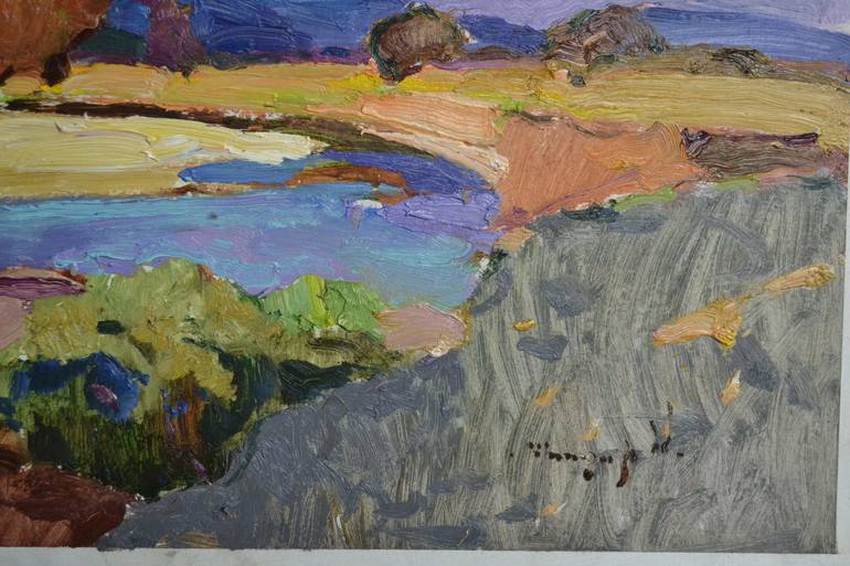 Original Expressionism Landscape Painting by Shandor Alexander