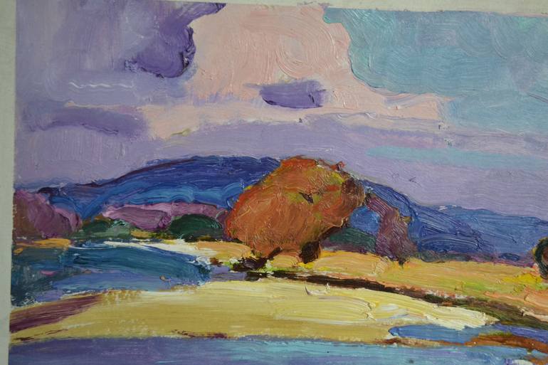 Original Expressionism Landscape Painting by Shandor Alexander