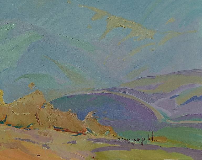 Original Expressionism Landscape Painting by Shandor Alexander