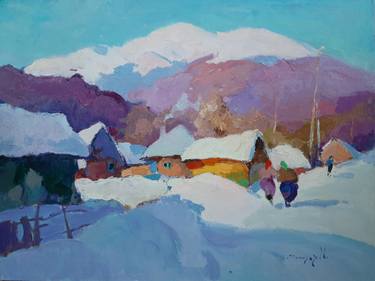 Original Art Deco Landscape Paintings by Shandor Alexander