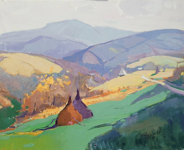 Original Art Deco Landscape Paintings by Shandor Alexander