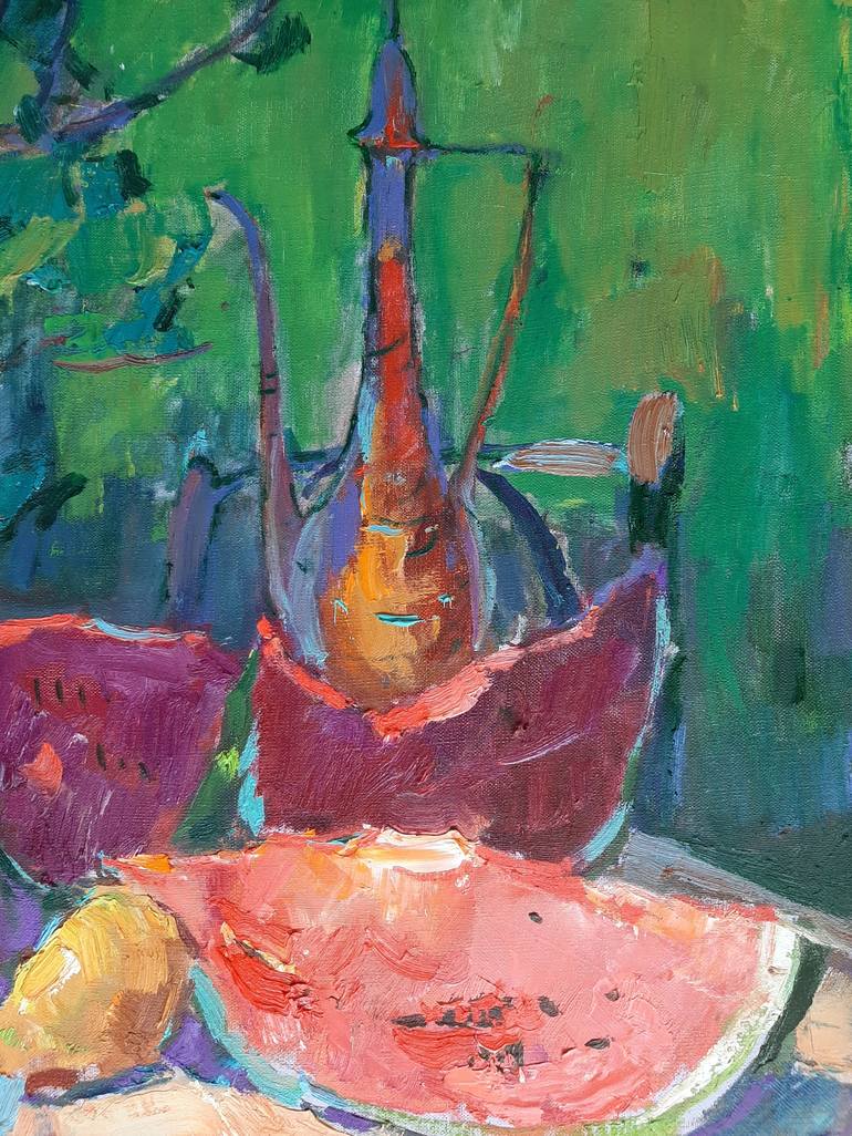 Original Abstract Expressionism Still Life Painting by Shandor Alexander