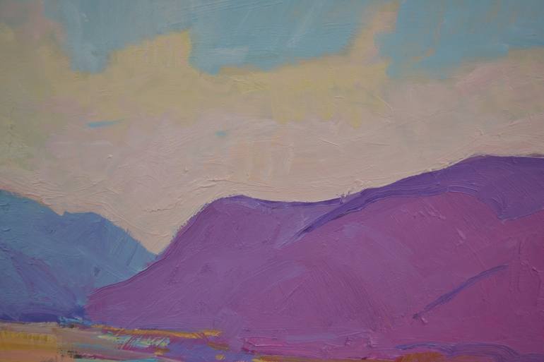 Original Abstract Expressionism Landscape Painting by Shandor Alexander