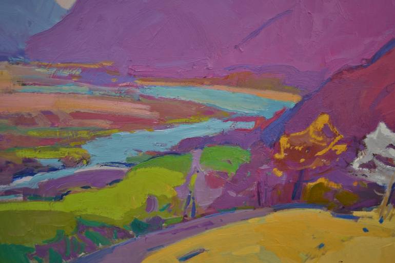 Original Abstract Expressionism Landscape Painting by Shandor Alexander