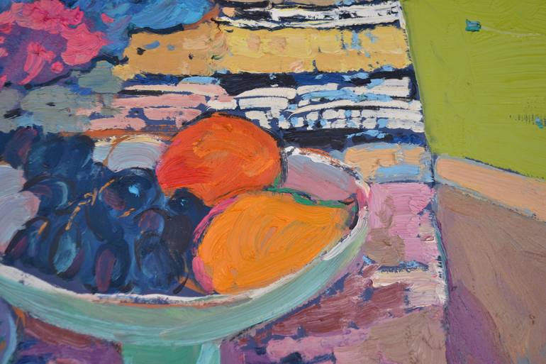 Original Abstract Still Life Painting by Shandor Alexander