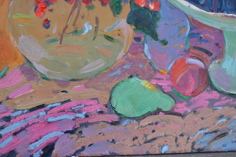 Original Abstract Still Life Painting by Shandor Alexander