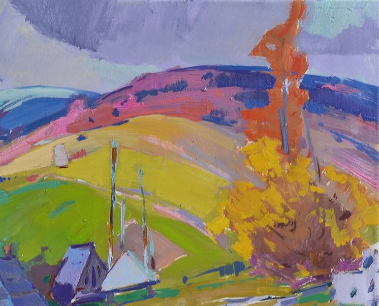 Original Abstract Landscape Painting by Shandor Alexander