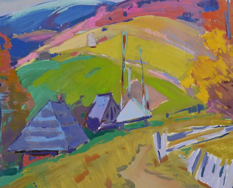 Original Abstract Landscape Painting by Shandor Alexander