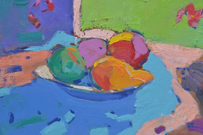 Original Abstract Expressionism Still Life Painting by Shandor Alexander