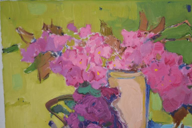 Original Abstract Expressionism Still Life Painting by Shandor Alexander