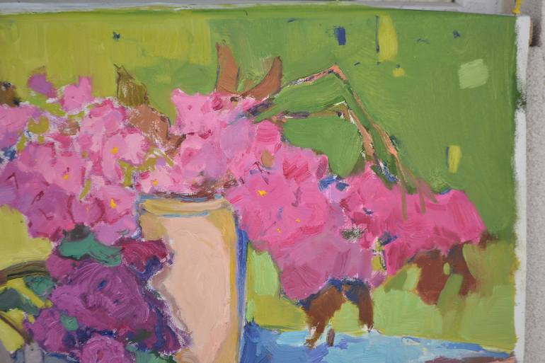 Original Abstract Expressionism Still Life Painting by Shandor Alexander