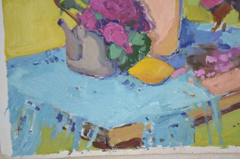 Original Abstract Expressionism Still Life Painting by Shandor Alexander