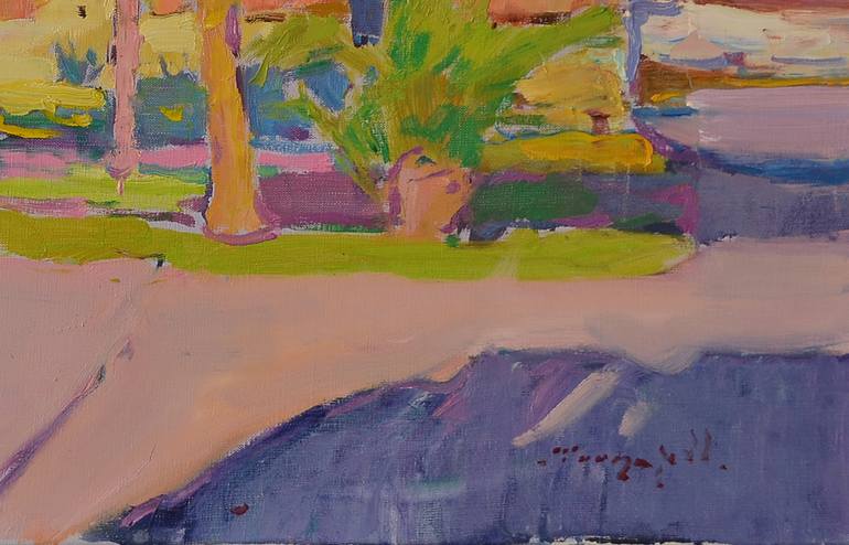 Original Abstract Expressionism Seascape Painting by Shandor Alexander