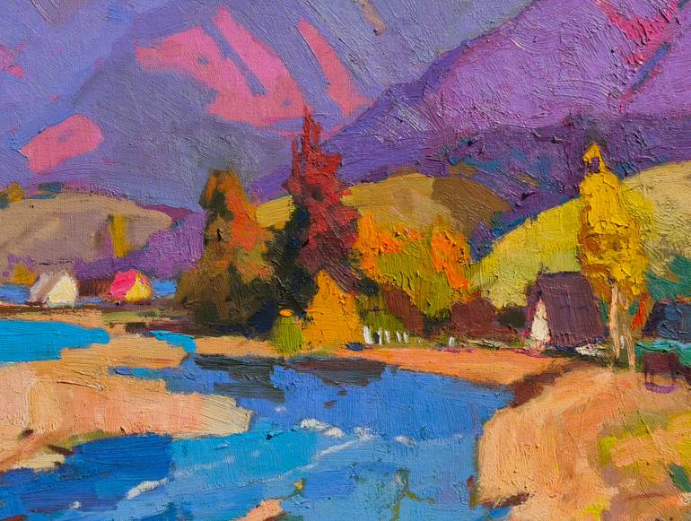 Original Art Deco Nature Painting by Shandor Alexander