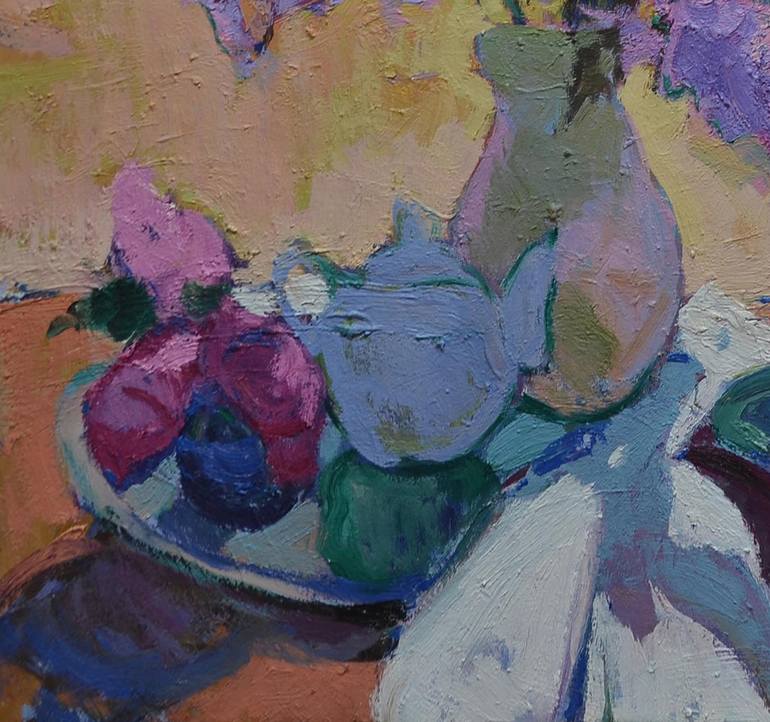 Original Abstract Expressionism Still Life Painting by Shandor Alexander