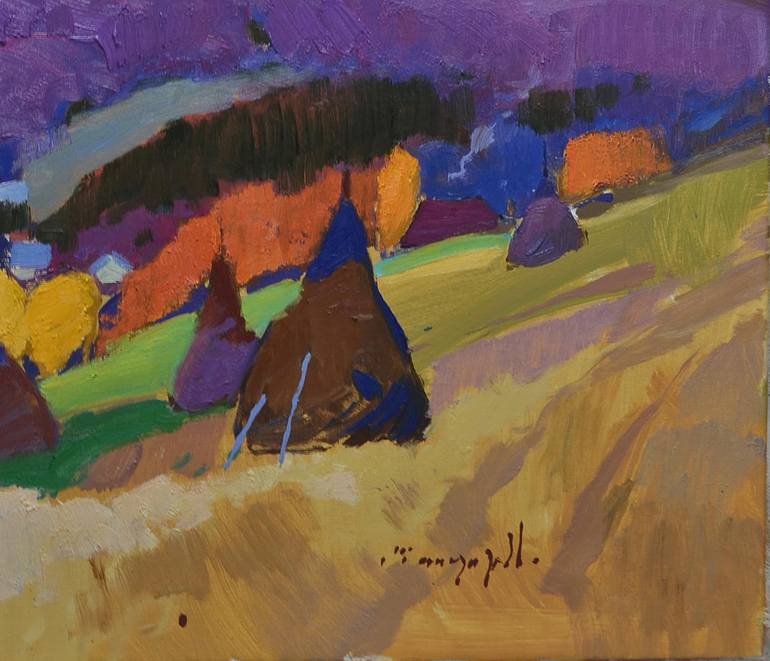 Original Abstract Expressionism Nature Painting by Shandor Alexander