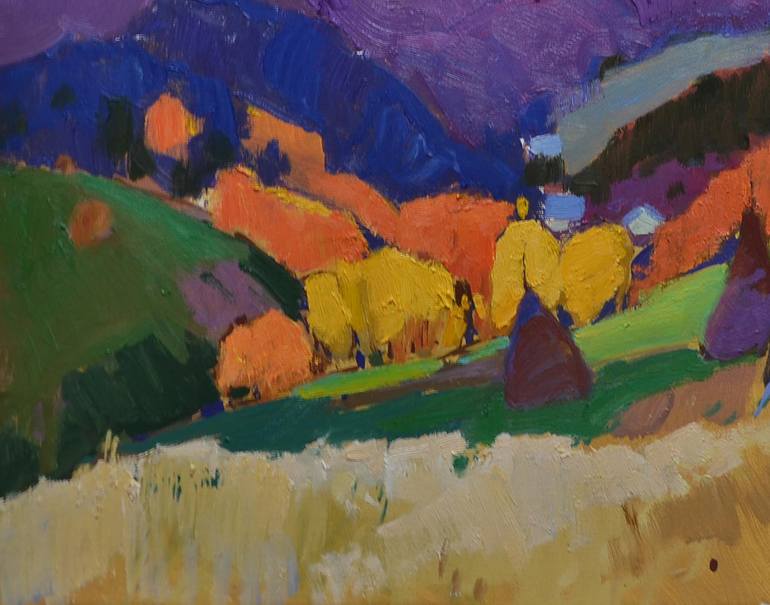 Original Abstract Expressionism Nature Painting by Shandor Alexander