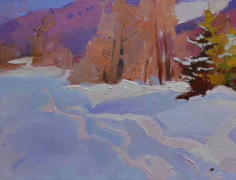 Original Art Deco Landscape Painting by Shandor Alexander