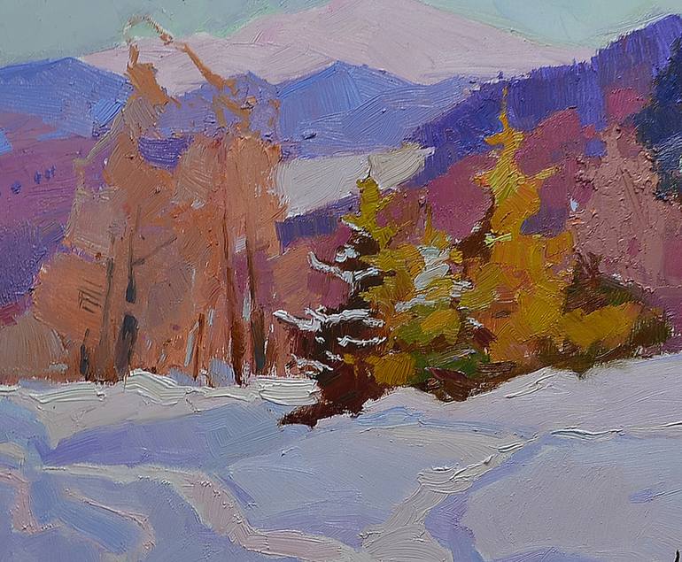 Original Art Deco Landscape Painting by Shandor Alexander