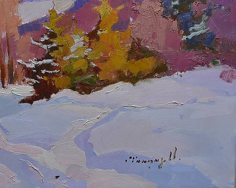 Original Art Deco Landscape Painting by Shandor Alexander