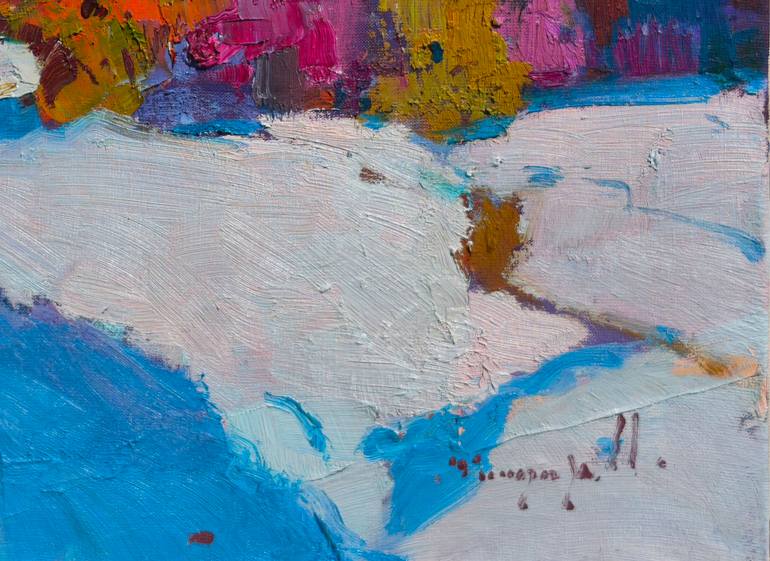 Original Art Deco Nature Painting by Shandor Alexander
