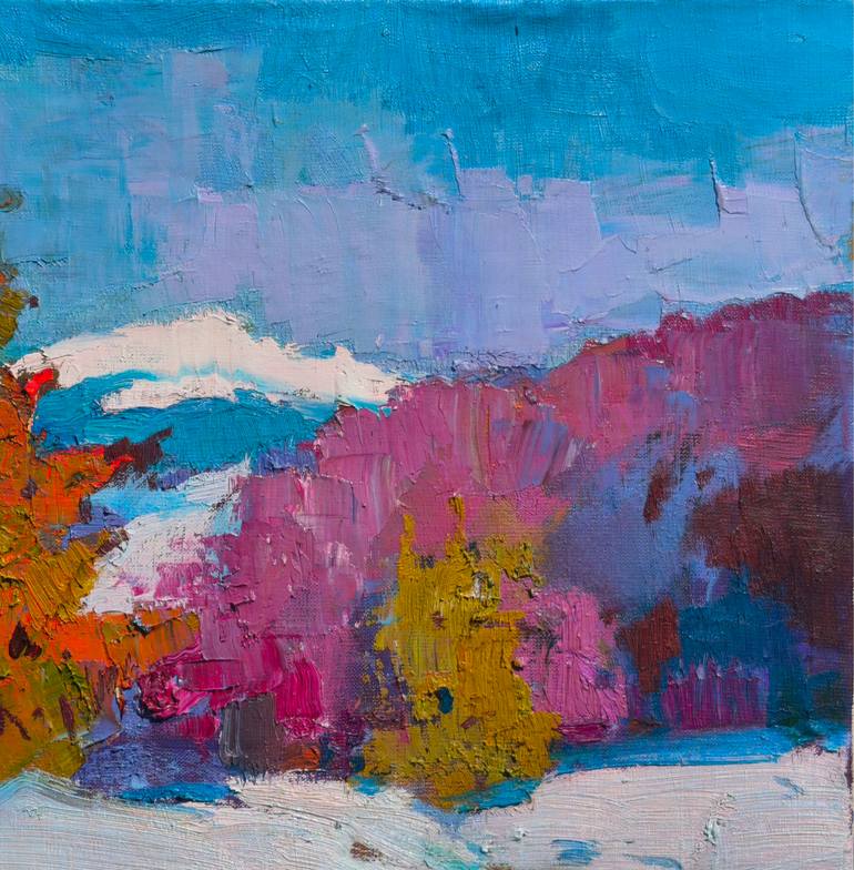 Original Art Deco Nature Painting by Shandor Alexander