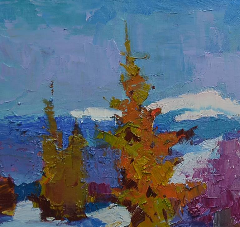 Original Art Deco Nature Painting by Shandor Alexander