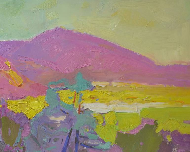 Original Art Deco Nature Painting by Shandor Alexander