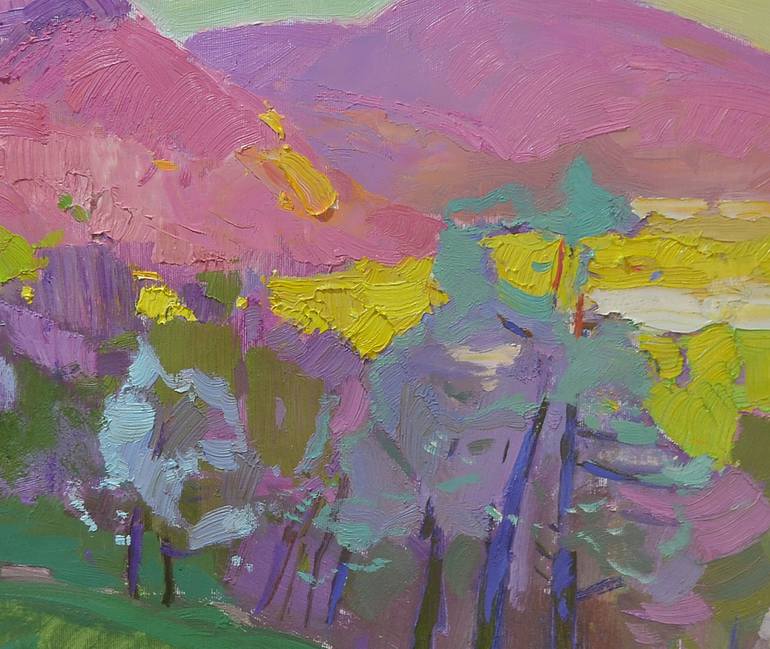 Original Art Deco Nature Painting by Shandor Alexander