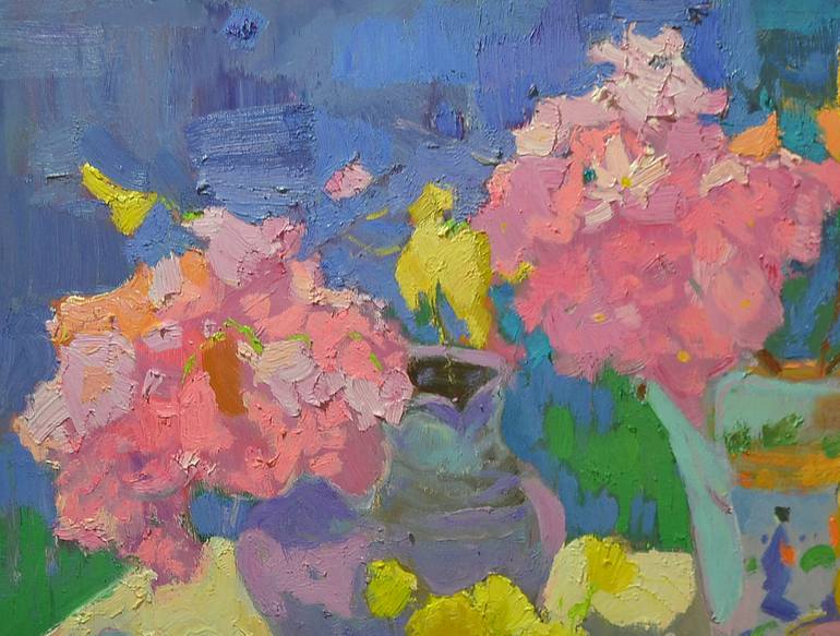 Original Abstract Expressionism Still Life Painting by Shandor Alexander