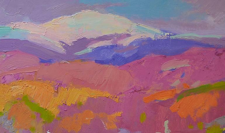 Original Abstract Expressionism Landscape Painting by Shandor Alexander
