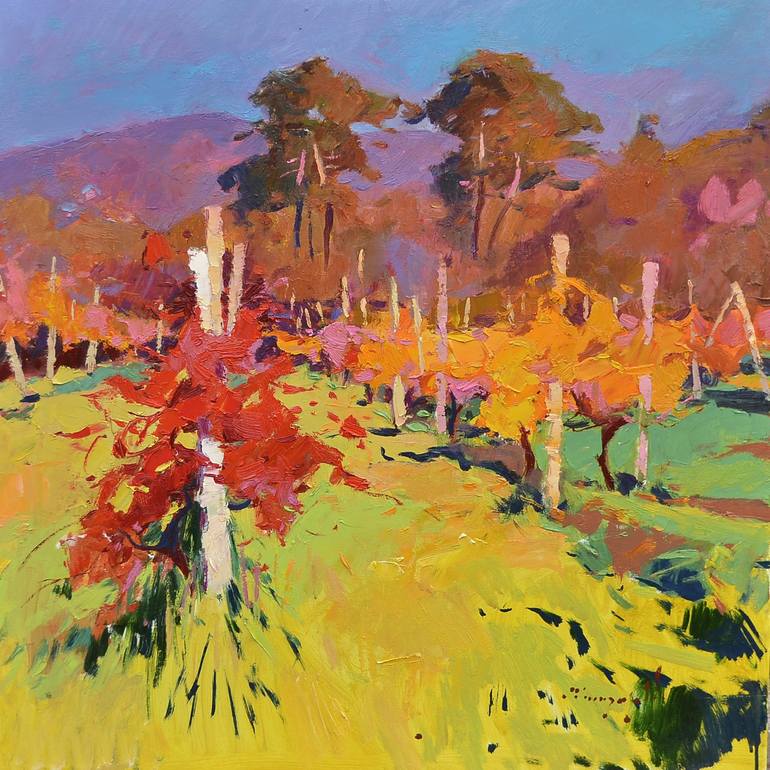 Print of Abstract Expressionism Landscape Paintings by Shandor Alexander