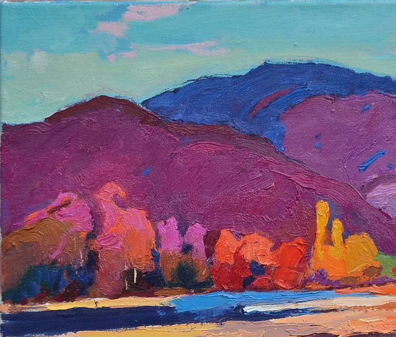 Original Abstract Expressionism Nature Painting by Shandor Alexander