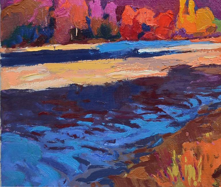 Original Abstract Expressionism Nature Painting by Shandor Alexander