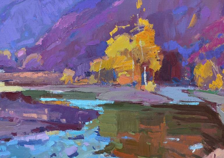 Original Abstract Expressionism Nature Painting by Shandor Alexander