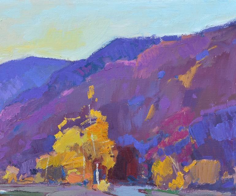 Original Abstract Expressionism Nature Painting by Shandor Alexander