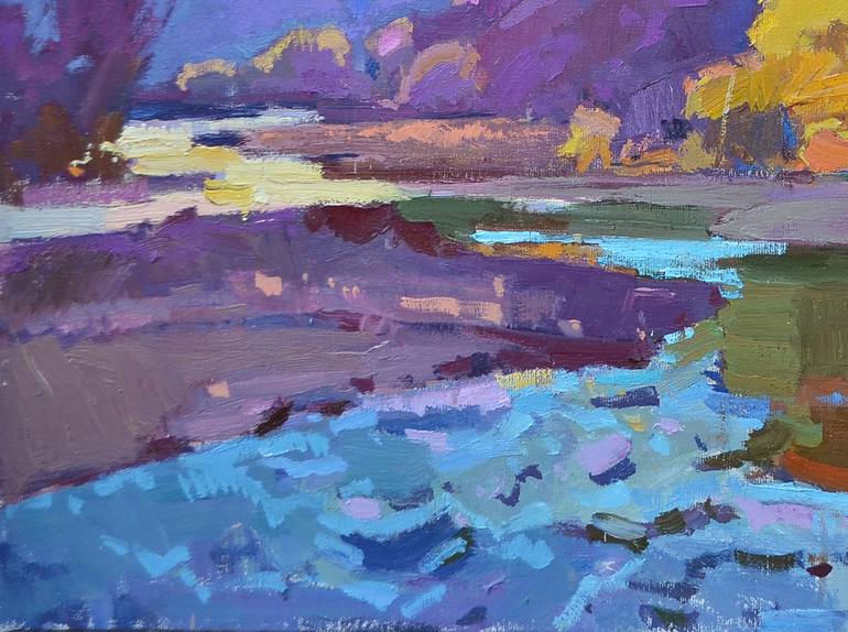 Original Abstract Expressionism Nature Painting by Shandor Alexander