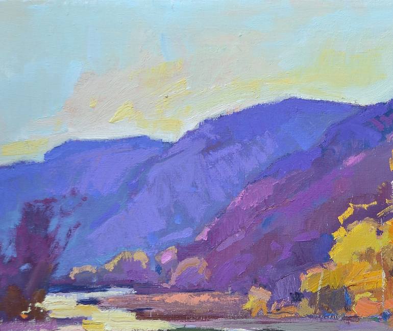 Original Abstract Expressionism Nature Painting by Shandor Alexander