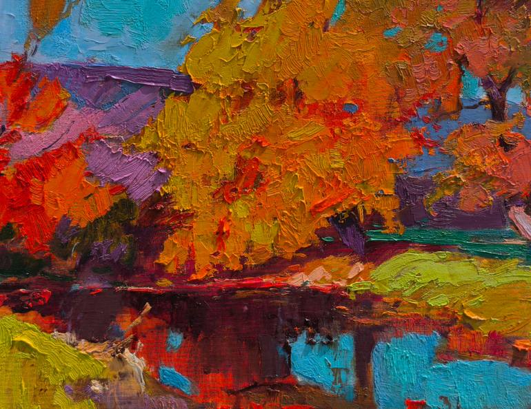 Original Art Deco Nature Painting by Shandor Alexander