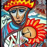 virgin of the refugee camps by Vic Aglione