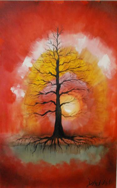 Original Tree Paintings by Allan Dagnall