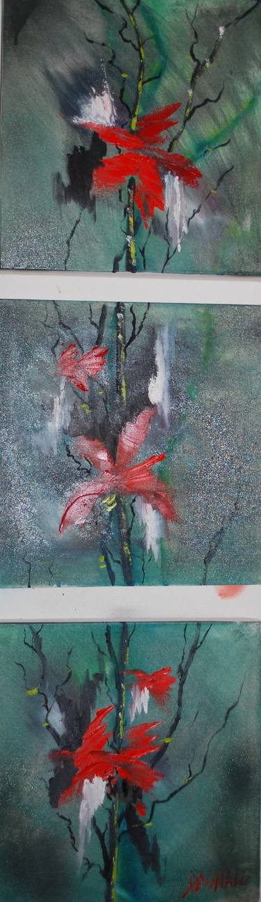 Original Expressionism Botanic Paintings by Allan Dagnall