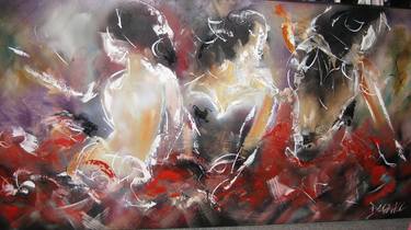 Original Figurative Music Paintings by Allan Dagnall