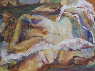 Original Expressionism Nude Paintings by Anita Clearfield