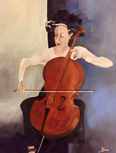 Cellist in Linen thumb
