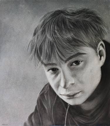 Original Fine Art Portrait Drawings by Sandra Woerner