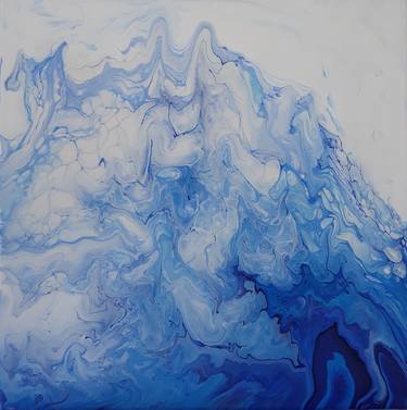 Print of Abstract Water Paintings by Olha Malynovska